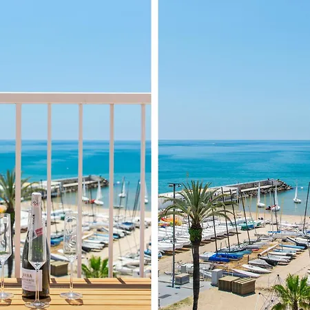Oceanfront Penthouse With Terrace And Views Lägenhet Sitges